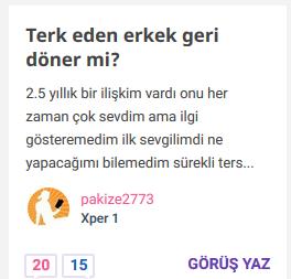 Kadın "Bitti" dediğinde biter mi?