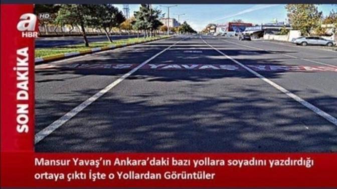 Mansur yavaş ankarada yollara soyadını neden yazdırdı?