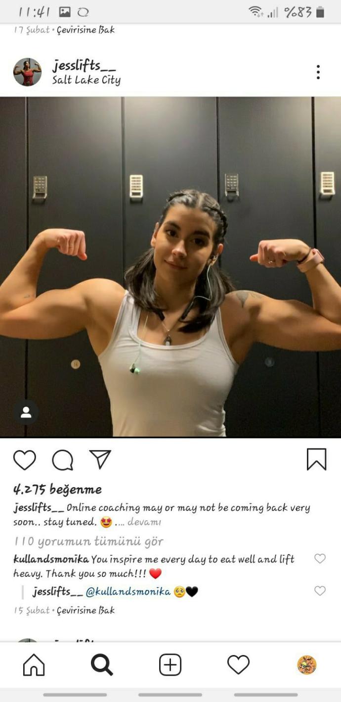 Güçlü ve Kaslı kadın?