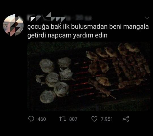 Sevgiliniz veya flörtünüz, sizi ilk buluşmada mangal yemeye götürdü diyelim, tepki gösterir misiniz?