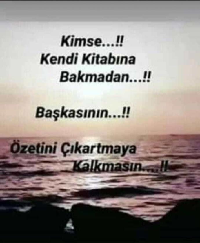Ne kadar kolay başkası hakkında konuşmak!!!