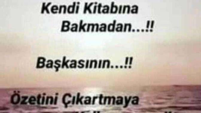 Dönüp kendine bakmayan insanlar neden başkalarını eleştirirler... ?