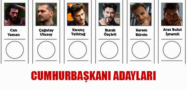 Böyle bir oy pusulası gelse oyunuzu kime verirdiniz?