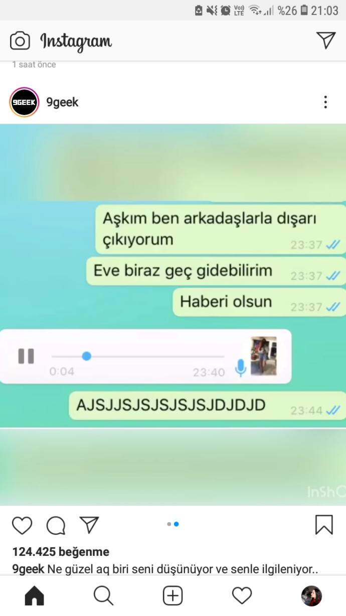 Sevgilin/flörtün akşamları sen olmadan dışarı çıkabilir mi?