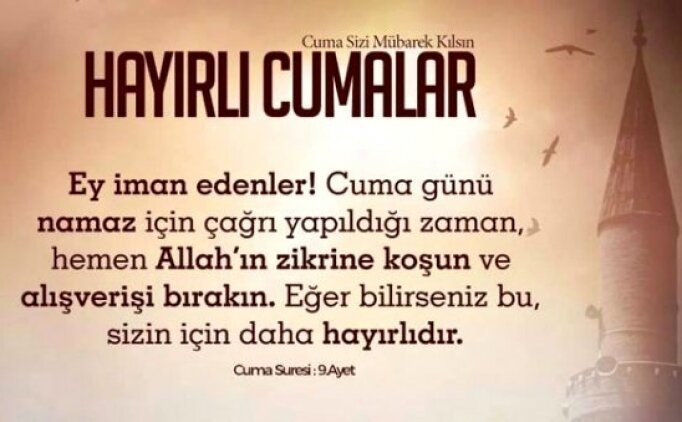 Aile büyüklerine veya arkadaşlarına cuma mesajı gönderir misin?