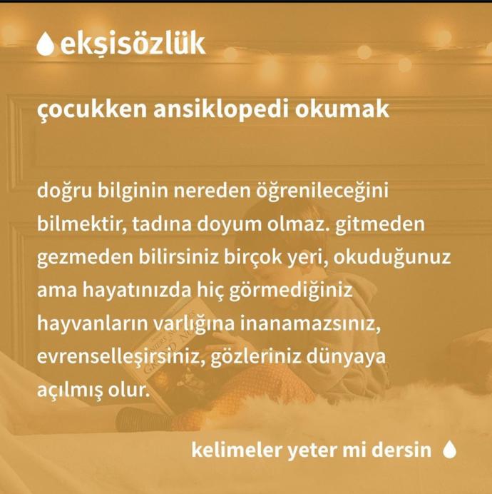 Çocukken ansiklopedi okur muydunuz siz de?