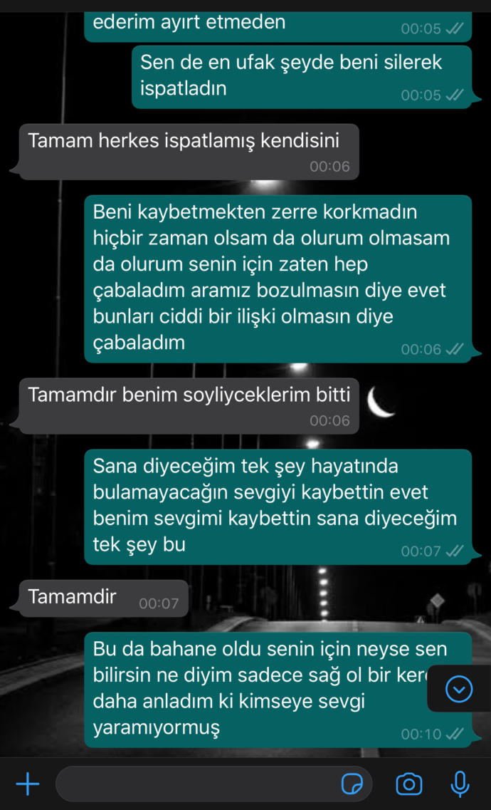 Böyle yapan bir insan döner mi sizce ihtimal var mı?