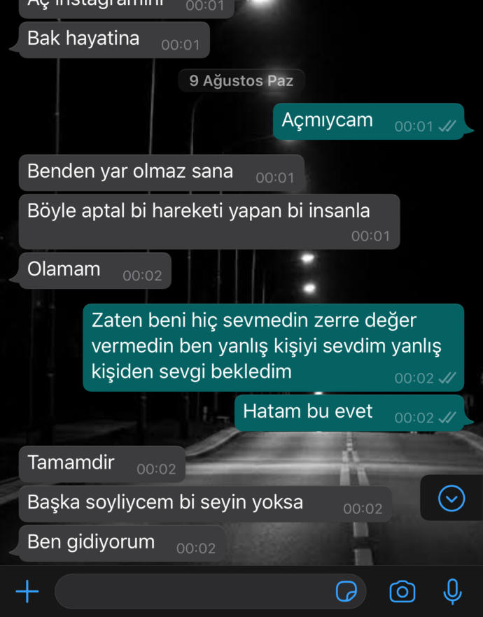 Böyle yapan bir insan döner mi sizce ihtimal var mı?