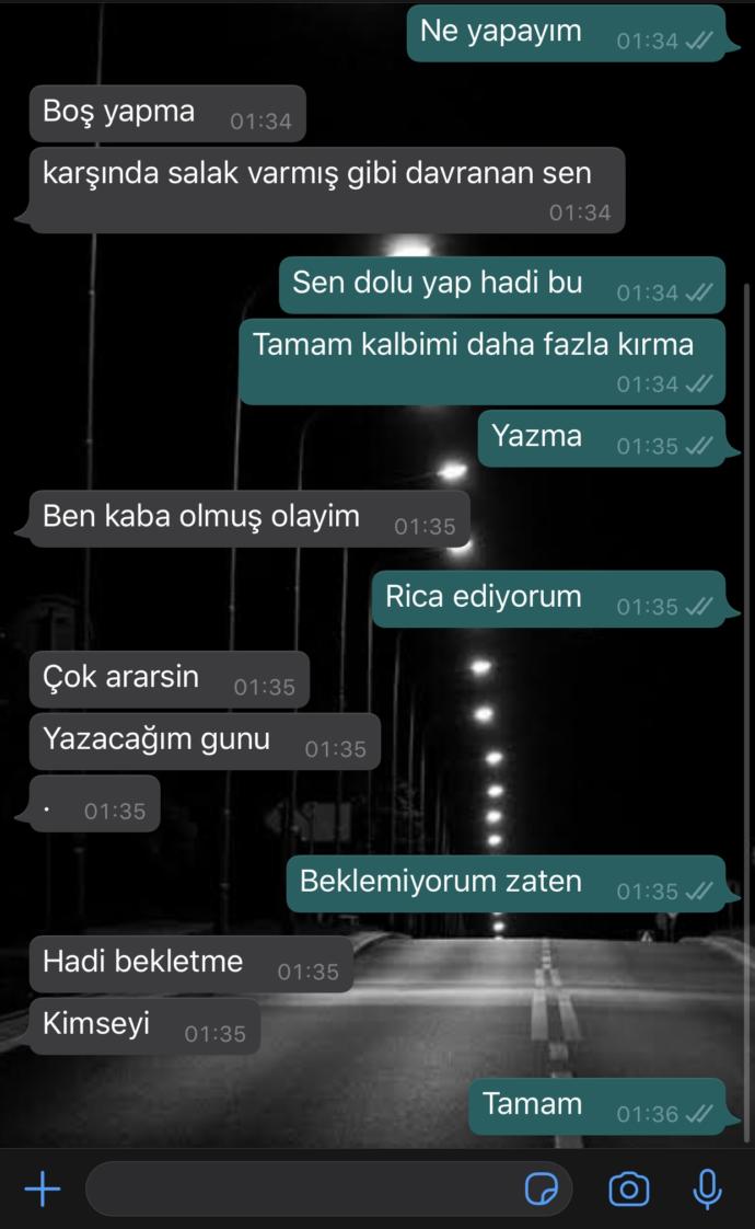 Böyle yapan bir insan döner mi sizce ihtimal var mı?