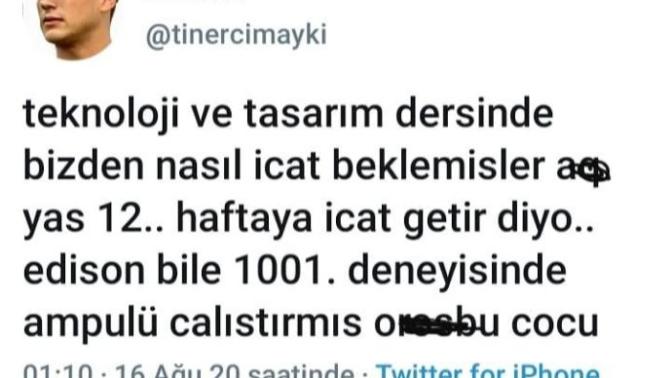 Teknoloji tasarım dersinde sizi de icat yapmaya zorladılar mı?