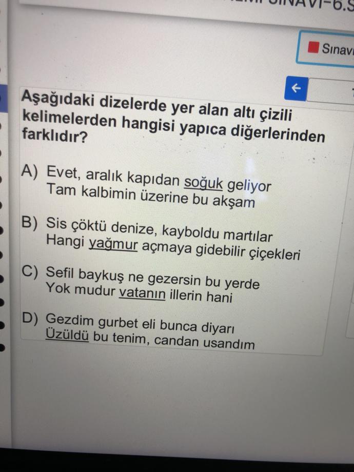 Sorunun cevabını bilenler yazabilir mi acil 🙏🏽?