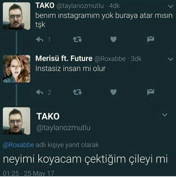 Instagramınız var mı?