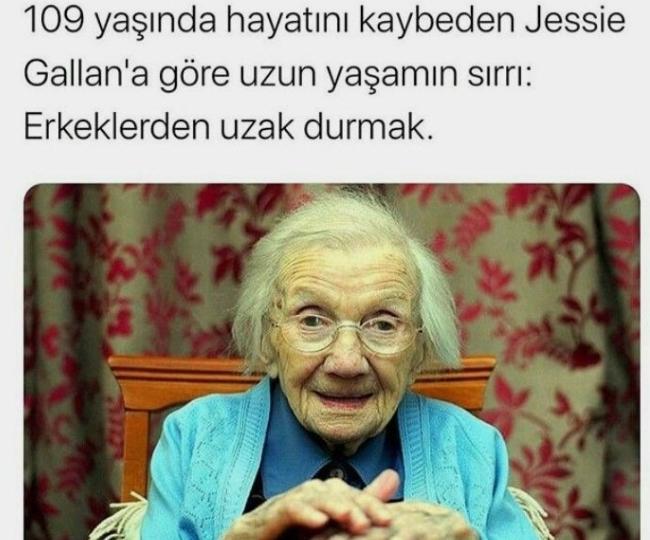 Uzun yaşamın sırrı erkeklerden uzak durmak mı?
