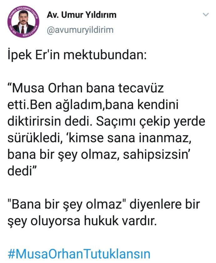 Tecavüzcü Musa Orhan niçin tahliye edildi?