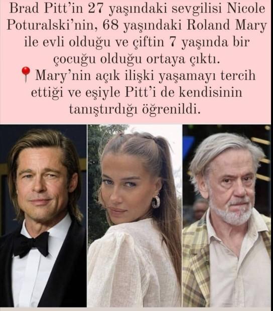 Brad Pittin 27 yaşındaki sevgilisinin 68 yaşında eşi ve 7 yaşında çocuğu olduğu ortaya çıktı! Sizce batı ahlakı nereye gidiyor?