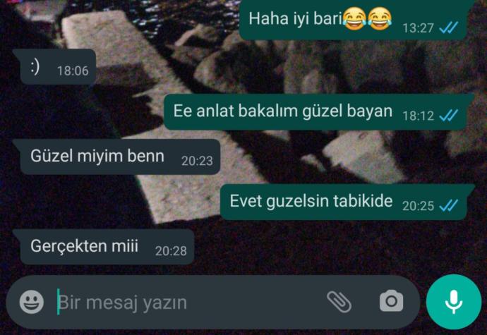 Konuştugum  bir  kız var mesajı detaya attım ona mesajdan sonrasını güzel  bir  iltifat olarak söylemek istiyorum detay?