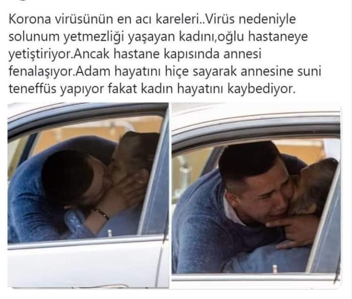Virüsten dolayı solunum yetmezliği çeken sevdiğinize suni teneffüs yapar mıydınız?