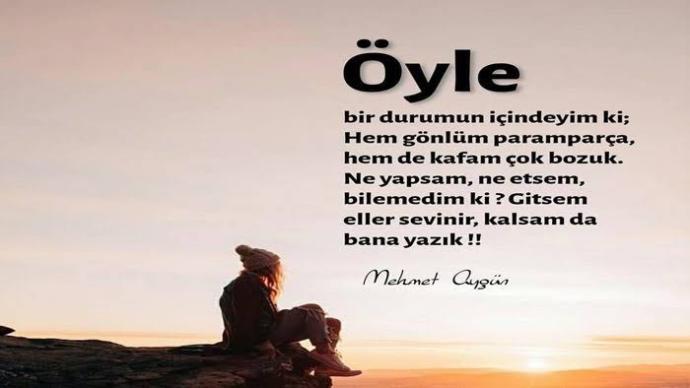 Çok kötüyüm be herşey mi kötüye gitmek zorunda?