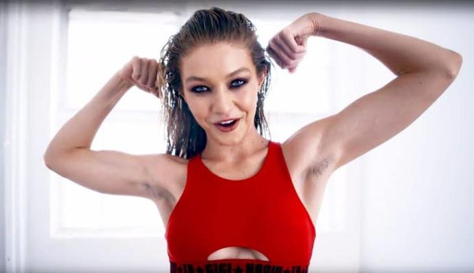 Gigi Hadidin koltuk altı tüylerini almadan poz vermesine ne diyorsunuz?