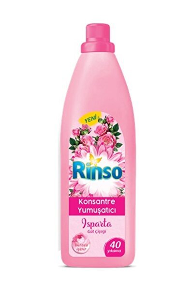 Hassas çamaşırlar için gül kokulu Rinso ve yardımcısı gül kokulu yumuşatıcı.