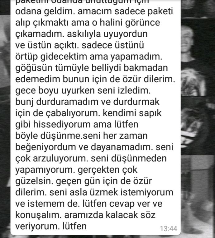 Kuzenimden böyle bir mesaj aldım yardım edin?