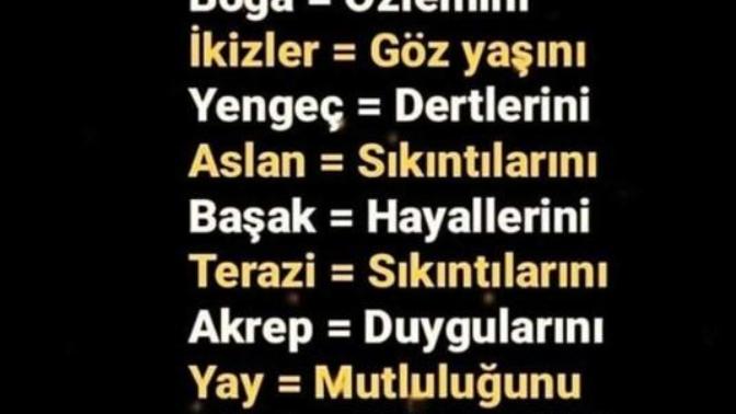 Burçlar En Çok Neyi Saklar?
