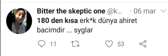 ALLAH aşkına nedir şu kısa boylu erkek nefreti?