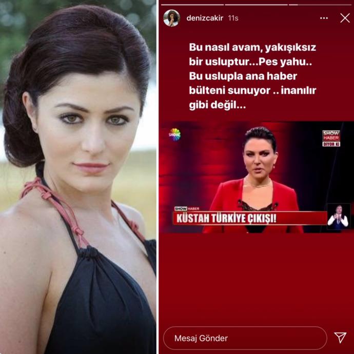 Deniz Çakır, Ece Ünerin Kim Kardashian çıkışına, Bu nasıl avam, yakışıksız bir üsluptur diyerek tepki gösterdi. Ne düşünüyorsunuz?