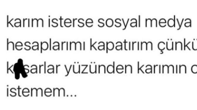 Sevgiliniz/eşiniz istedi diye sosyal medya hesaplarınızı kapatır mısınız?