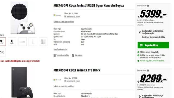 Xbox Series X ve Xbox Series S oyun konsolları ön siparişe açıldı! Fiyatlar hakkında düşünceleriniz nedir?