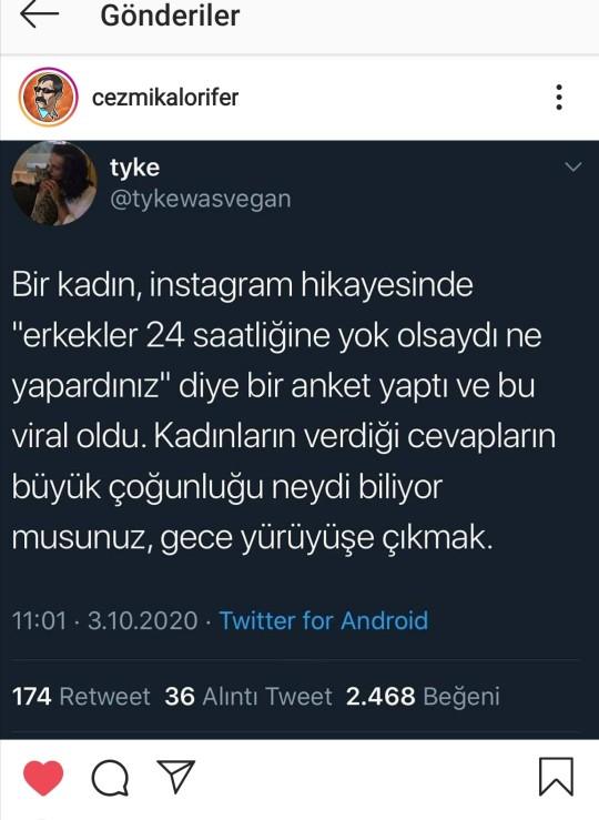Karşı cins 24 saatliğine yok olsaydı ne yapardınız?