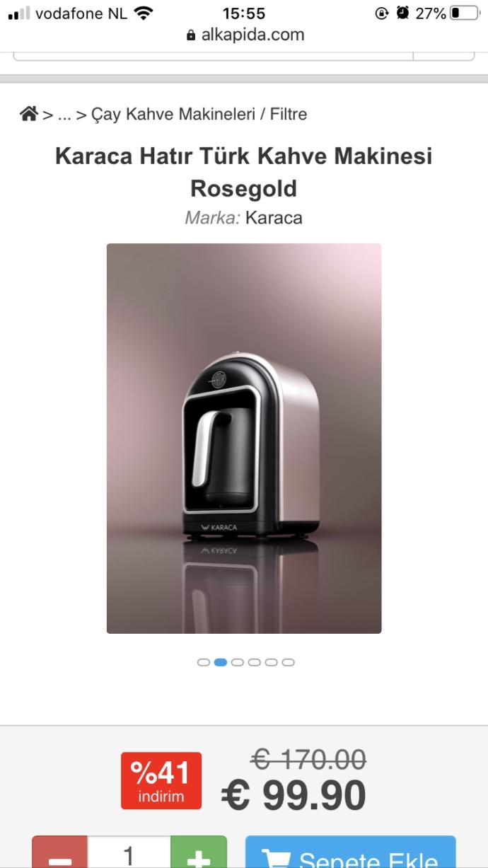 Karaca Hatır Türk Kahve Makinesi Rosegold kullanan var mi?