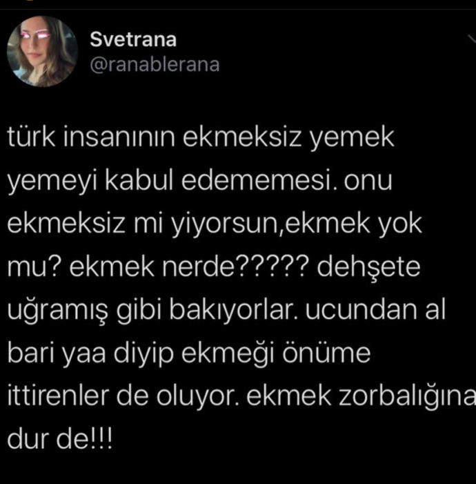 Ekmek yemeyi sever misin?