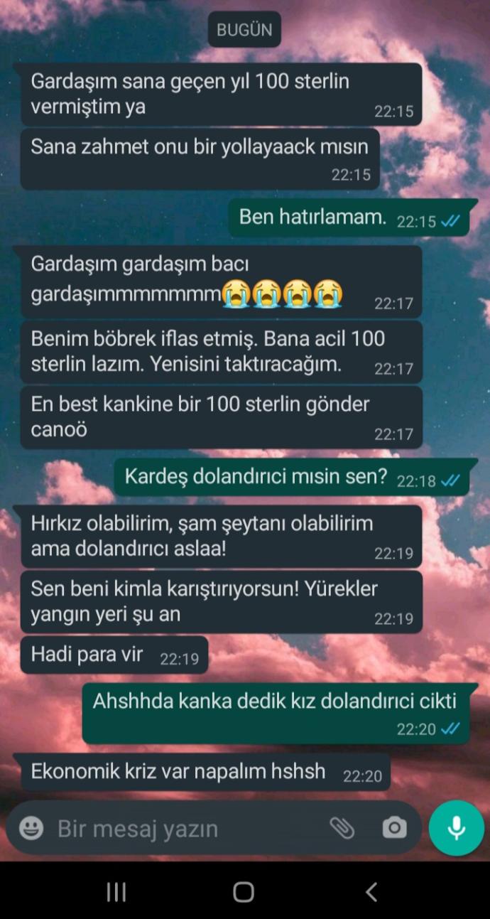 Hiç en yakın arkadaşınız tarafından dolandırılmaya maruz kaldınız mı?