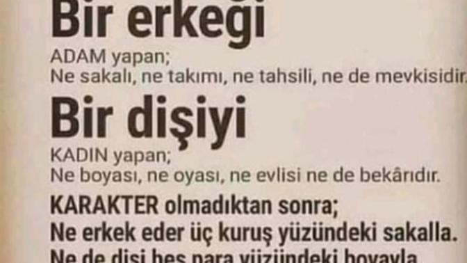 Bir kadını kadın yapan nedir/bir erkeği erkek yapan nedir?