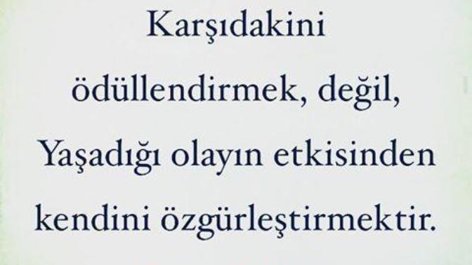 Affetmek, özgürleşmek midir?