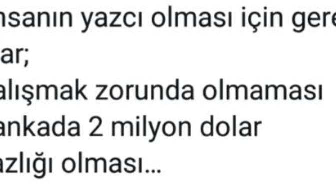 Yazcı mısın, kışçı mı?