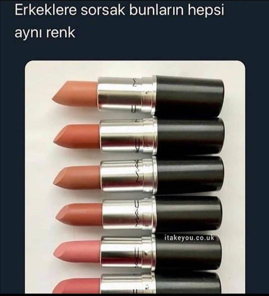 Kızlar Görselde ki Rujlar Aynı Renk Değil mi?