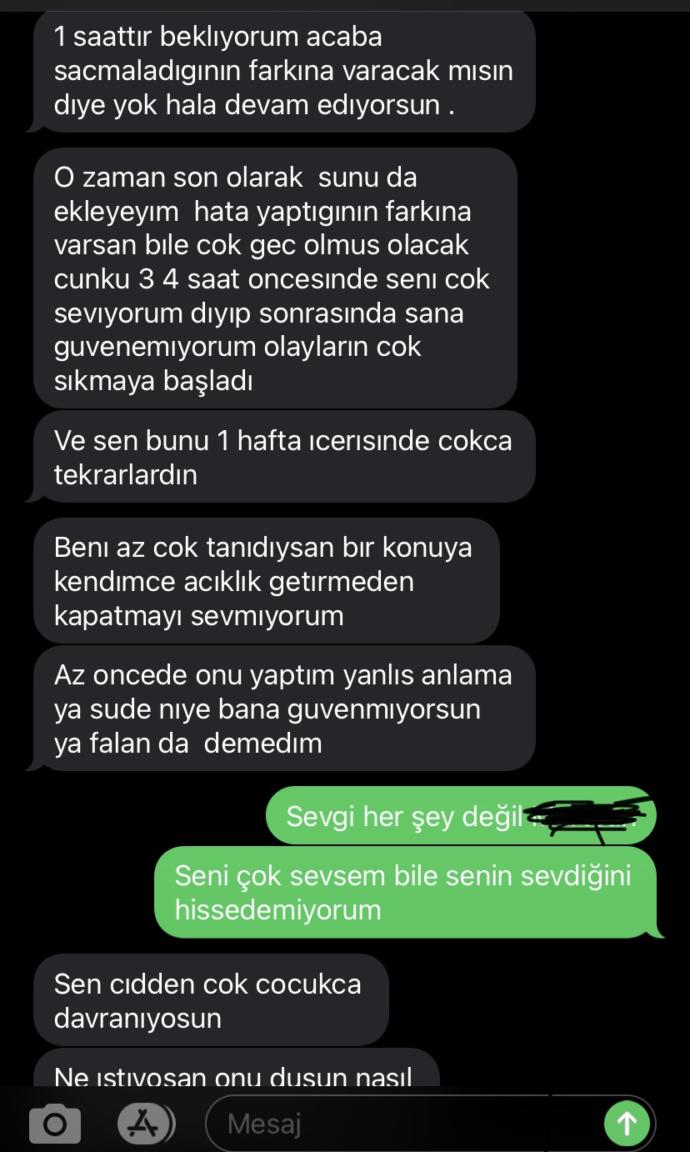 Dün gece bitirdik ilişkimizi napmalıyım?