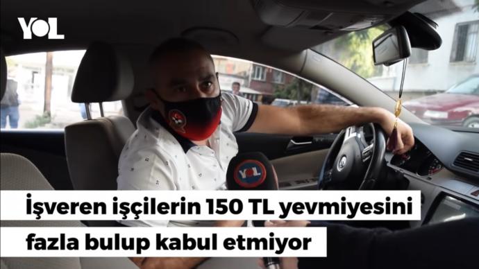 "150TL ye eleman arıyorlar" cümlesindeki 150 TL işveren tarafından çok bulunuyor