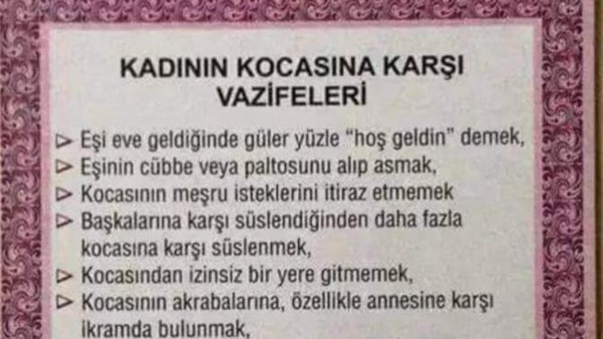 Sizce kadınların kocasına karşı görevleri var mıdır?