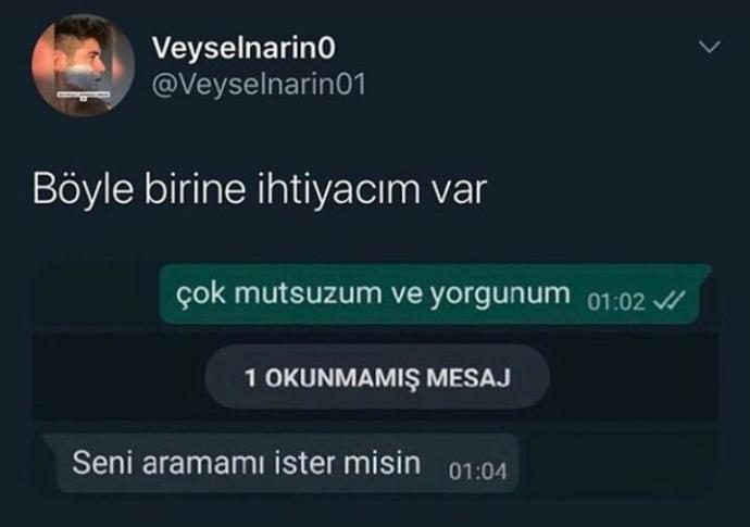 İlgiye ihtiyacın var mı?