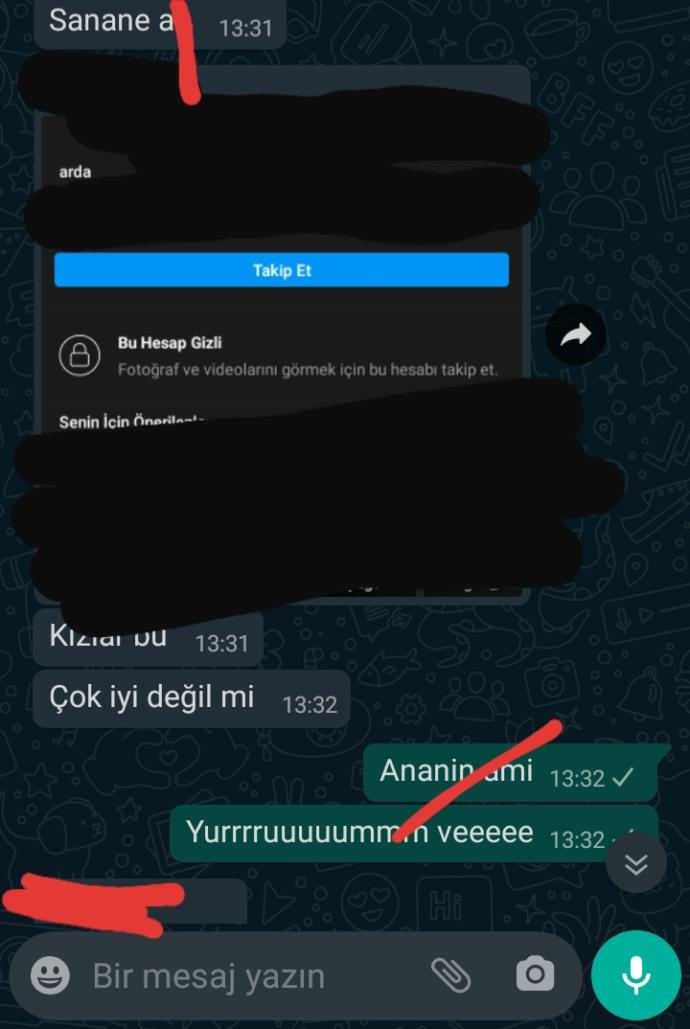 Sizce ben ve arkadaslarim abaza miyiz?