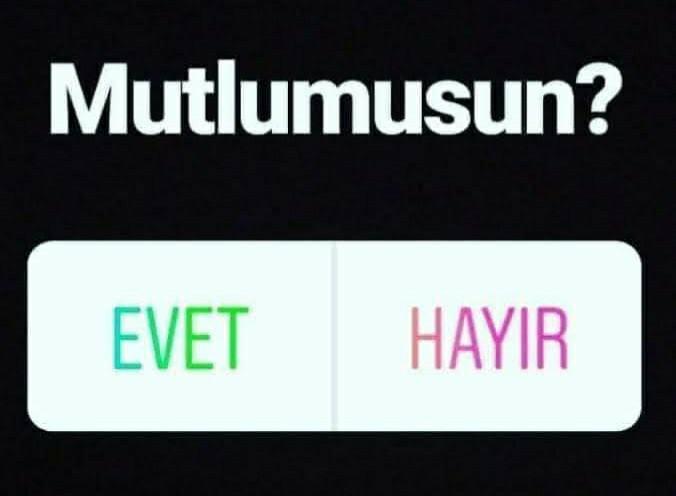 Yaşadığın hayatta Mutlumusun?