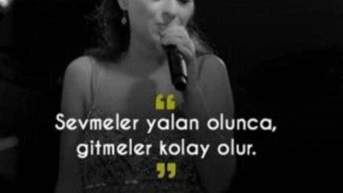 Sevmeler yalan olunca gitmeler kolay mi olur?