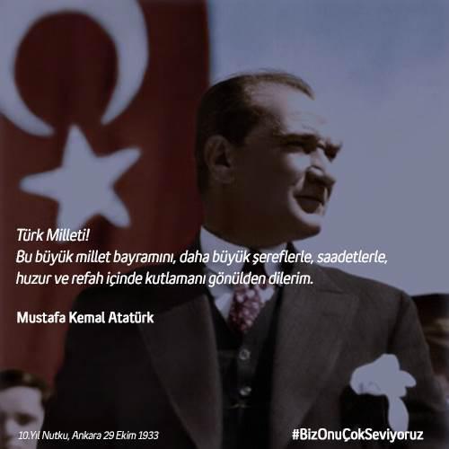 29 Ekim Cumhuriyet Bayramı’nda #İyikiCumhuriyet diyoruz! Sizin iyi ki dediğiniz neler var?