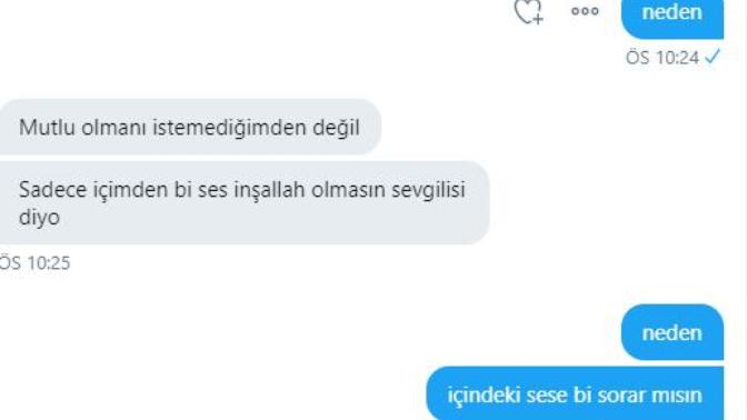 Bakar mısınız mesajlara sizce benden hoşlanıyor mu?