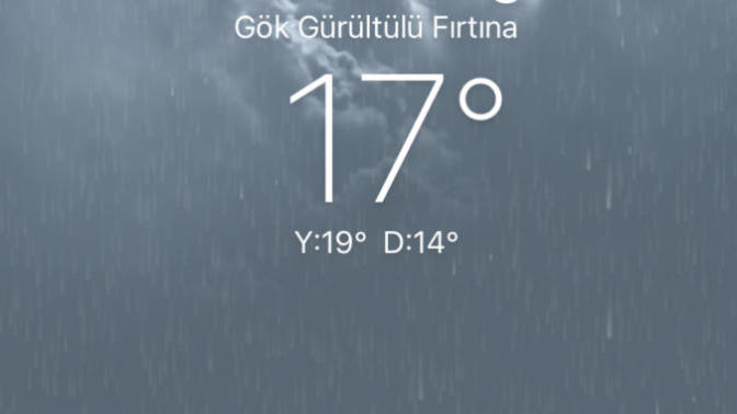 İphone hava durumunun altında ki Y D ne anlama geliyor?