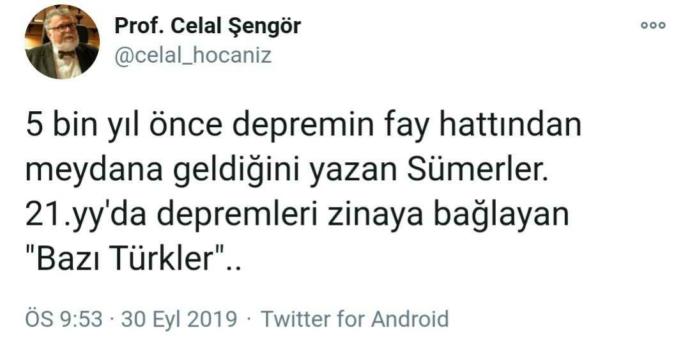 Depremi zinaya, imansızlığa bağlayan asalaklara karşı nasıl önlem alınmalı?