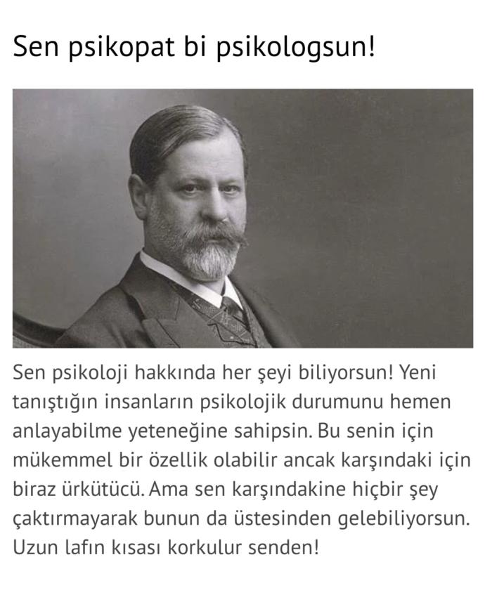 Psikolojiye dair ne bildiğine bakmak ister misin?